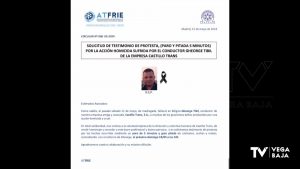 Convocan un paro de cinco minutos y una gran pitada de camiones, coches y motos coincidiendo con el entierro de Gheorghe Tibil