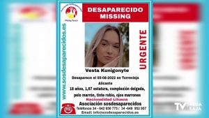 Desaparece una joven lituana de 18 años en Torrevieja