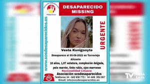 Desaparece una joven lituana de 18 años en Torrevieja